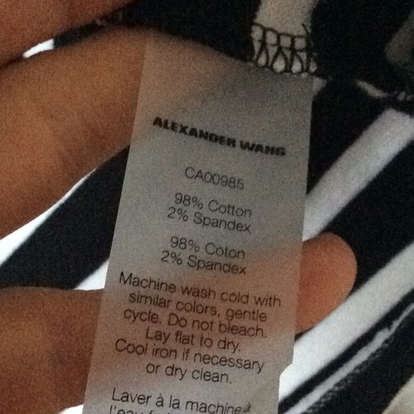 NWOT T Alexander Wang Striped T-Shirt Dress - Picture 5 of 5